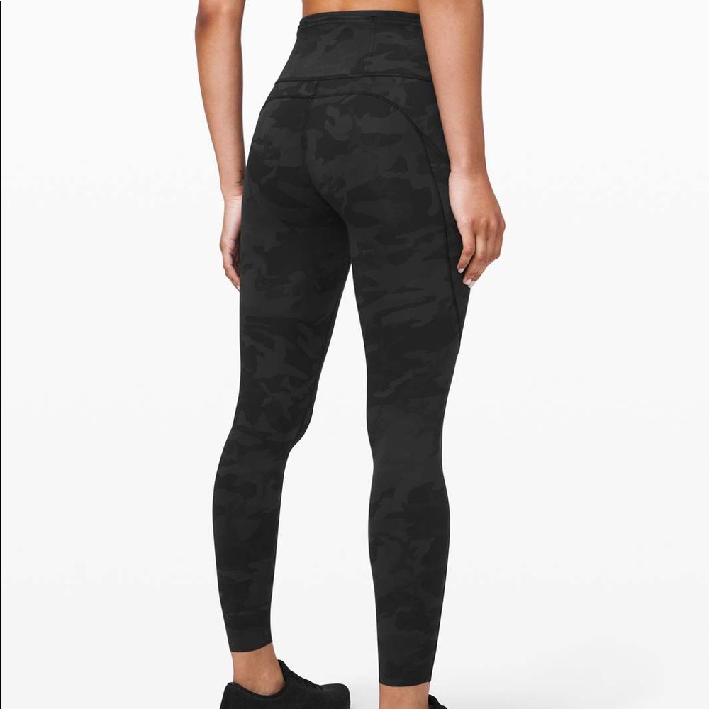 🍋Lululemon Fast and Free Camo Tights 25” Sz6